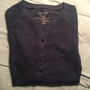 Navy blue thermal shirt